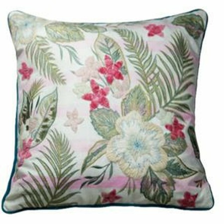 Capa de travesseiro DKD Home Decor 60 x 1 x 40 cm Cor de Rosa Verde Tropical de DKD Home Decor, Capas - Ref: S3041583, Preço:...