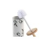 Toilet Brush DKD Home Decor 10 x 10 x 38,5 cm Black Metal White Stoneware | Tienda24 - Global Online Shop Tienda24.eu