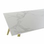 Mesa de Jantar DKD Home Decor Cerâmica Dourado Metal Branco 160 x 90 x 76 cm de DKD Home Decor, Jogos de móveis - Ref: S30418...