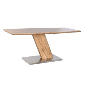 Mesa de Comedor DKD Home Decor Marrón Acero Madera MDF 180 x 80 x 76 cm de DKD Home Decor, Mesas - Ref: S3041854, Precio: 397...