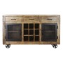 Anrichte DKD Home Decor Schwarz Grau Metall Dunkelbraun Mango-Holz (150 x 43 x 90 cm) von DKD Home Decor, Buffets - Ref: S304...