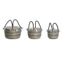 Conjunto de Cestas DKD Home Decor Poliéster Pompons 43 x 43 x 43 cm Zostera marina de DKD Home Decor, Caixas - Ref: S3042058,...