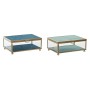 Scatola-Portagioie DKD Home Decor 15 x 10 x 6 cm Cristallo Turchese Blu cielo Ferro (2 Unità) | Tienda24 - Global Online Shop Tienda24.eu