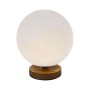 Lampe de bureau DKD Home Decor Naturel Bois Polyéthylène Aluminium Blanc (20 x 20 x 23 cm) de DKD Home Decor, Lampes de cheve...