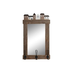 Wall mirror DKD Home Decor Aged finish Crystal Metal Brown (40 x 9 x 68 cm) by DKD Home Decor, Wall-Mounted Mirrors - Ref: S3...