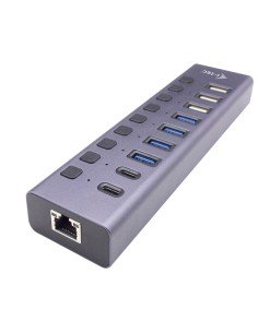 Hub USB i-Tec CACHARGEHUB9LAN Grigio da i-Tec, Hub USB - Ref: S55249706, Precio: 59,57 €, Descuento: %