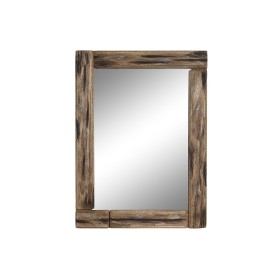 Espelho de parede DKD Home Decor Cristal Natural Castanho (53 x 3 x 73 cm) de DKD Home Decor, Espelhos de parede - Ref: S3042...