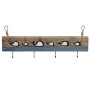 Wall mounted coat hanger DKD Home Decor Aged finish Metal Wood (85 x 4 x 33 cm) by DKD Home Decor, Wall Coat Racks - Ref: S30...