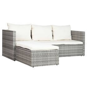 Gartenbank DKD Home Decor Aluminium Kristall Synthetischer Rattan 195 x 130 x 62 cm von DKD Home Decor, Sofas - Ref: S3042428...