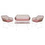 Tisch mit 3 Sesseln DKD Home Decor 124 x 74 x 84 cm Metall Synthetischer Rattan von DKD Home Decor, Sofas - Ref: S3042487, Pr...