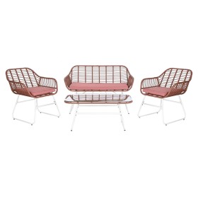 Set Tavolo con 3 Sedie DKD Home Decor 124 x 74 x 84 cm Metallo rattan sintetico di DKD Home Decor, Divani - Rif: S3042487, Pr...