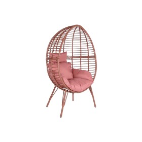 Poltrona da giardino DKD Home Decor 90 x 65 x 151 cm Metallo Terracotta rattan sintetico di DKD Home Decor, Poltrone - Rif: S...