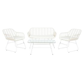 Divano e Tavolo DKD Home Decor Metallo rattan sintetico 124 x 74 x 84 cm di DKD Home Decor, Divani - Rif: S3042495, Prezzo: 3...