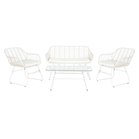 Divano e Tavolo DKD Home Decor Metallo rattan sintetico 124 x 74 x 84 cm di DKD Home Decor, Divani - Rif: S3042495, Prezzo: 3...