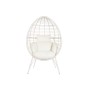 Sillón de jardín DKD Home Decor 90 x 65 x 151 cm Metal ratán sintético Blanco de DKD Home Decor, Sillones - Ref: S3042501, Pr...