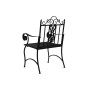 Garden chair DKD Home Decor Black Metal (63,5 x 52 x 98 cm) by DKD Home Decor, Garden Dining Chairs - Ref: S3042507, Price: 8...