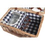 Cabaz DKD Home Decor Picnic Natural Azul vime (48 x 32 x 22 cm) de DKD Home Decor, Cestas - Ref: S3042556, Preço: 85,80 €, De...