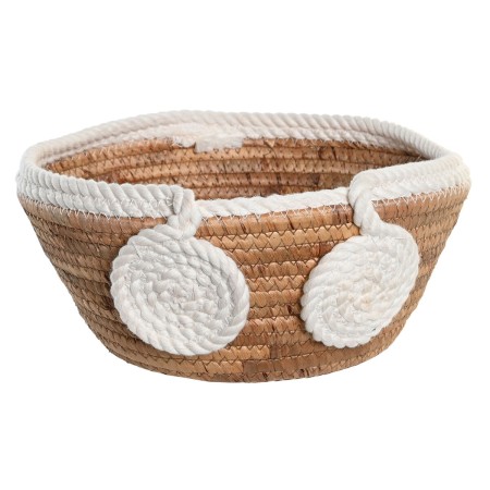 Centerpiece DKD Home Decor 30 x 30 x 14 cm Natural White Boho | Tienda24 - Global Online Shop Tienda24.eu