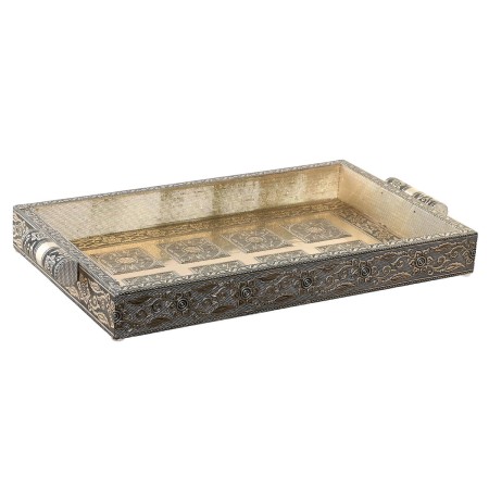 Bandeja DKD Home Decor Champán Madera Metal 36 x 22 x 4 cm de DKD Home Decor, Platos y fuentes - Ref: S3042734, Precio: 14,75...