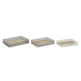 Set of trays DKD Home Decor 53 x 38 x 8 cm Metal Multicolour (3 Units) by DKD Home Decor, Plates and dishes - Ref: S3042776, ...