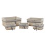 Basket set DKD Home Decor 48 x 38 x 13 cm Polyester Spirals (5 Units) by DKD Home Decor, Boxes - Ref: S3042967, Price: 46,52 ...