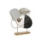 Figura Decorativa DKD Home Decor 56 x 9 x 55 cm Abstrato Preto Dourado Branco Moderno de DKD Home Decor, Adornos - Ref: S3042...