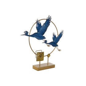 Figurine Décorative DKD Home Decor 51 x 9 x 51 cm Bleu Doré Oiseau de DKD Home Decor, Objets de décoration - Réf : S3042986, ...