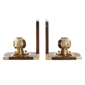 Bookend DKD Home Decor 30 x 10 x 16 cm Vintage Brass by DKD Home Decor, Bookends - Ref: S3043016, Price: 64,88 €, Discount: %