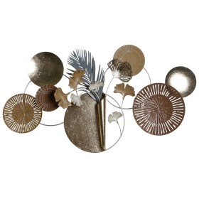 Figurine Décorative DKD Home Decor 90 x 8,3 x 49 cm Gris Doré Cuivre Cercles de DKD Home Decor, Objets de décoration - Réf : ...