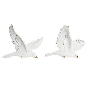 Figura Decorativa DKD Home Decor 28 x 4,5 x 23 cm Blanco Romántico (2 Unidades) de DKD Home Decor, Adornos - Ref: S3043086, P...