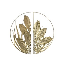 Wall Decoration DKD Home Decor Golden Tropical Leaf of a plant 80 x 2 x 80 cm by DKD Home Decor, Ornaments - Ref: S3043105, P...