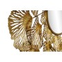 Espejo de pared DKD Home Decor 85,7 x 5,7 x 87,6 cm Cristal Dorado Metal Hoja de planta de DKD Home Decor, Espejos de pared -...