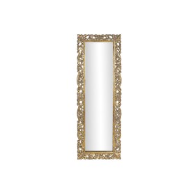 Miroir mural DKD Home Decor 60 x 3,5 x 180 cm Verre Doré Bois de manguier de DKD Home Decor, Miroirs muraux - Réf : S3043148,...