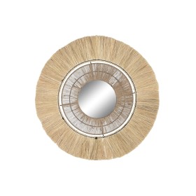 Wall mirror DKD Home Decor Natural 79 x 4 x 79 cm Bali Jute by DKD Home Decor, Wall-Mounted Mirrors - Ref: S3043172, Price: 6...