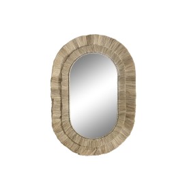 Wall mirror DKD Home Decor 70 x 5 x 100 cm Natural Bali Jute by DKD Home Decor, Wall-Mounted Mirrors - Ref: S3043173, Price: ...