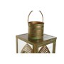 Lantern DKD Home Decor Golden Metal 16,5 x 16,5 x 50 cm Leaf of a plant | Tienda24 - Global Online Shop Tienda24.eu