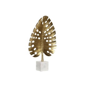 Figurine Décorative DKD Home Decor 28 x 7,5 x 47 cm Doré Blanc Tropical Feuille d'une plante de DKD Home Decor, Objets de déc...