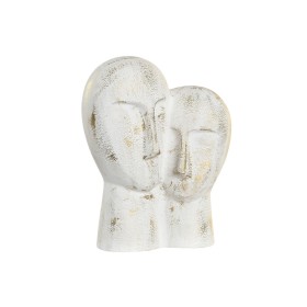 Figura Decorativa DKD Home Decor 23 x 10 x 30 cm Face Dourado Alumínio Branco de DKD Home Decor, Adornos - Ref: S3043197, Pre...