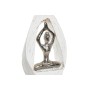 Figura Decorativa DKD Home Decor 56 x 8 x 31 cm Marrón Aluminio Blanco Madera de mango Yoga de DKD Home Decor, Adornos - Ref:...