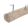 Figura Decorativa DKD Home Decor 56 x 8 x 31 cm Marrón Aluminio Blanco Madera de mango Yoga de DKD Home Decor, Adornos - Ref:...