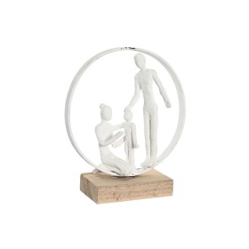 Figura Decorativa DKD Home Decor 23 x 10 x 27 cm Blanco Resina Madera de mango Familia de DKD Home Decor, Adornos - Ref: S304...