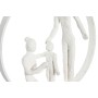 Statua Decorativa DKD Home Decor 23 x 10 x 27 cm Bianco Resina Legno di mango Famiglia di DKD Home Decor, Soprammobili - Rif:...