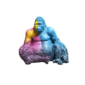 Decorative Figure DKD Home Decor Multicolour Modern Gorilla 92 x 64 x 85 cm by DKD Home Decor, Ornaments - Ref: S3043219, Pri...