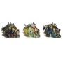 Figura Decorativa DKD Home Decor 15,5 x 10,5 x 11 cm Multicolor Caveira (3 Unidades) de DKD Home Decor, Adornos - Ref: S30432...