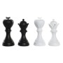 Decorative Figure DKD Home Decor White Black Chess Pieces 12 x 12 x 25,5 cm (4 Units) by DKD Home Decor, Ornaments - Ref: S30...