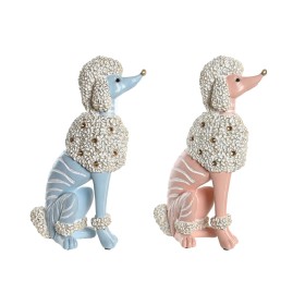 Figurine Décorative DKD Home Decor 18 x 10 x 30,5 cm Scandi Bleu Rose (2 Unités) de DKD Home Decor, Objets de décoration - Ré...