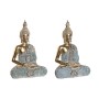 Statua Decorativa DKD Home Decor 23 x 13 x 34 cm Azzurro Buddha Turchese Orientale Decapaggio (2 Unità) di DKD Home Decor, So...