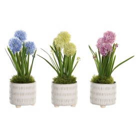 Decorative Plant DKD Home Decor Foam Blue Pink Yellow polypropylene 15 x 15 x 30 cm (3 Pieces) by DKD Home Decor, Artificial ...