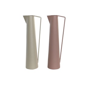 Vase DKD Home Decor 15 x 11 x 45 cm Beige Rose Fer (2 Unités) de DKD Home Decor, Vases - Réf : S3043539, Prix : 59,17 €, Remi...