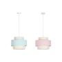 Suspension DKD Home Decor 40 x 40 x 30 cm Vert Rose clair 50 W (2 Unités) | Tienda24 - Global Online Shop Tienda24.eu